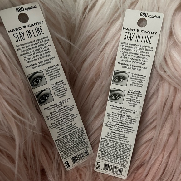 Lot of 2 Hard Candy Mechanical Stay In Line Gel Eyeliner #800 Eggplant - Picture 3 of 6